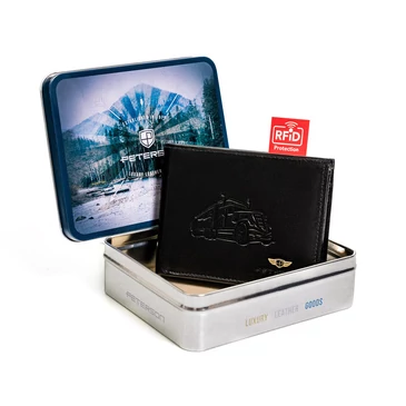 Peterson Valódi Bőr Férfi pénztárca kamionos motívummal