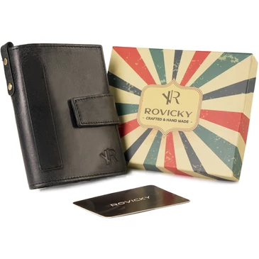 ROVICKY Valódi bőr Férfi pénztárca