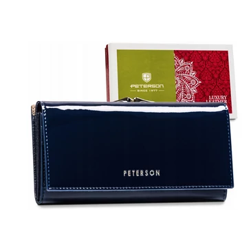 Valódi bőr Lakk  Női pénztárca