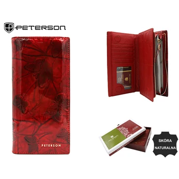  Piros Lakkbőr Női pillangós pénztárca