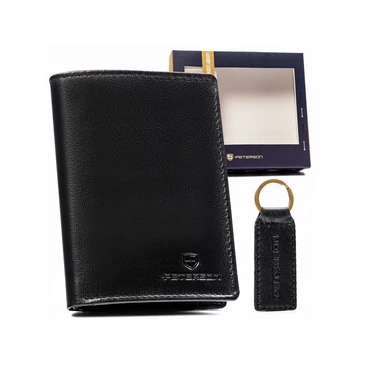 Peterson Férfi pénztárca és kulcstartó ajándékcsomag