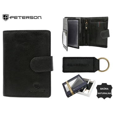 Peterson Férfi pénztárca és kulcstartó ajándékcsomag