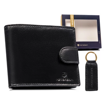 Peterson Férfi pénztárca és kulcstartó ajándékcsomag