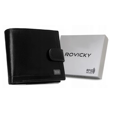 Elegáns Valódi Bőr Férfi Pénztárca RFID védelemmel