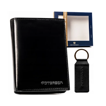 Peterson Férfi pénztárca és kulcstartó ajándékcsomag