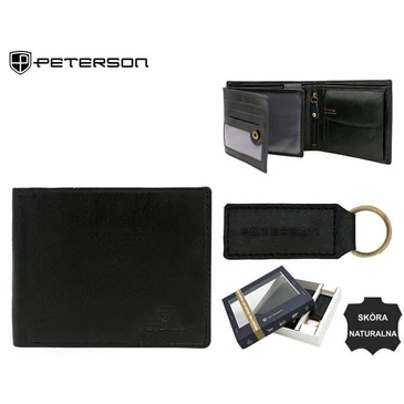 Peterson Férfi pénztárca és kulcstartó ajándékcsomag