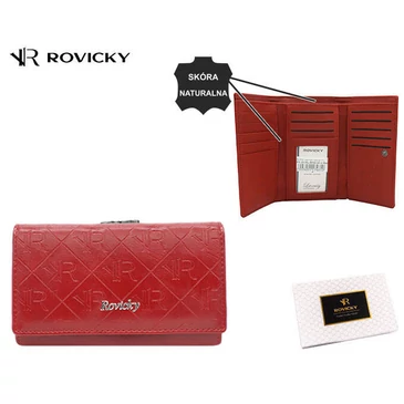 Valódi bőr Női pénztárca piros színben
