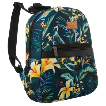 Tágas női városi hátizsák divatos mintában