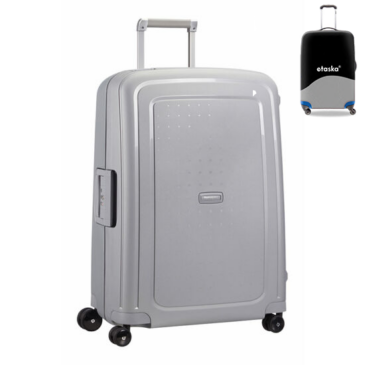 Samsonite S-Cure Spinner bőrönd 69 cm-es ajándék bőröndhuzattal