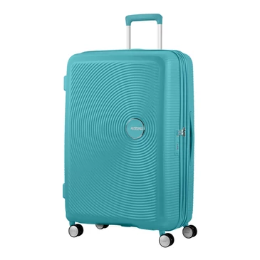 American Tourister Soundbox bővíthető, négykerekű nagy bőrönd 77