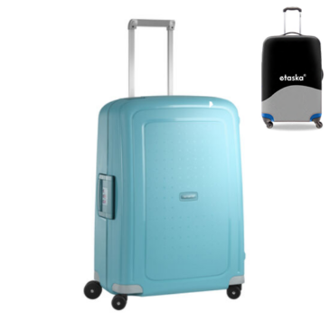 Samsonite S-Cure Spinner bőrönd 69 cm ajándék bőröndhuzattal