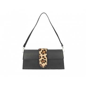 Valódi bőr női táska Párduc mintával S2331