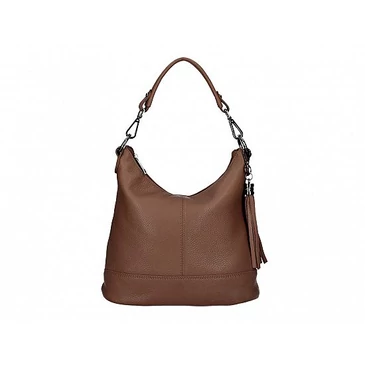 Valódi bőr női táska barna színben S7221