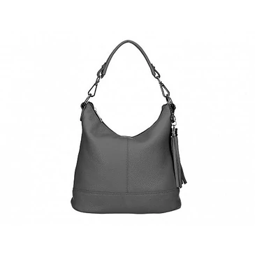 Valódi bőr női táska sötét szürke színben S7221