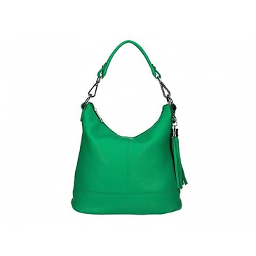Valódi bőr női táska zöld színben S7221