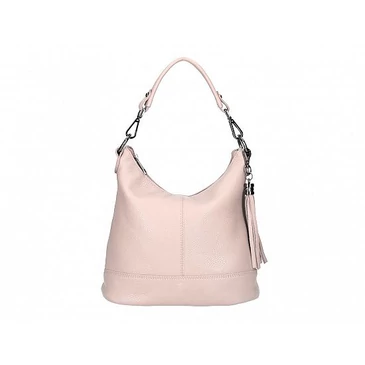 Valódi bőr női táska púder színben S7221