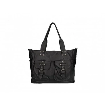 Valódi bőr női táska Fekete S7258