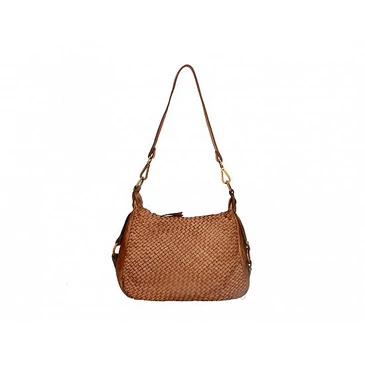 Valódi bőr női táska Konyak S7260