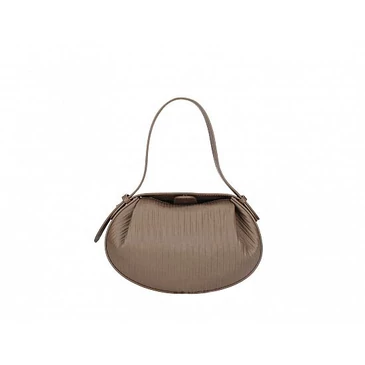 Valódi bőr női táska SötétTaupe S7262