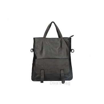 Valódi bőr női táska Fekete S7263