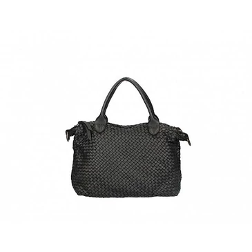 Valódi bőr női táska Fekete S7264