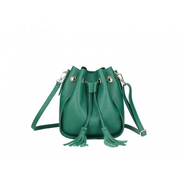 Valódi bőr női táska Zöld TR303