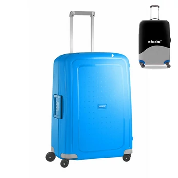 Samsonite S-Cure Spinner bőrönd 75 cm-es ajándék bőröndhuzattal