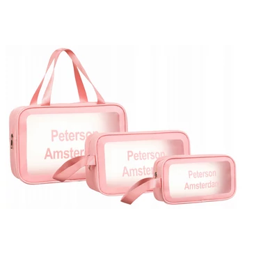 3 Darabos Vízálló kozmetikai táska
