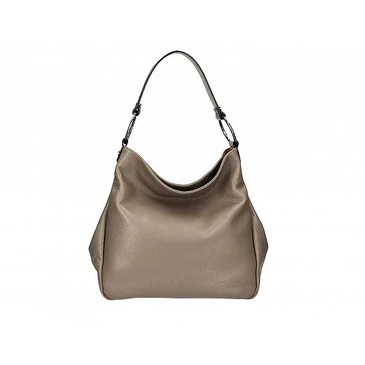 Valódi bőr női válltáska sötéttaupe színben S7192 DarkTaupe