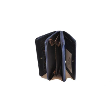 Lakk női bőr pénztárca 01124 Blue