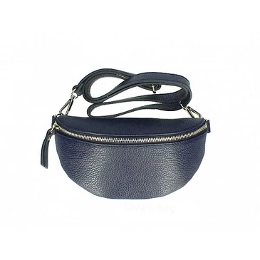 Valódi bőr női övtáska sötétkék színben TR213 BlueNavy