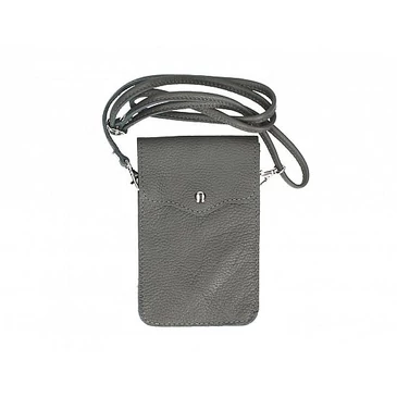 Valódi bőr telefontartó szürke