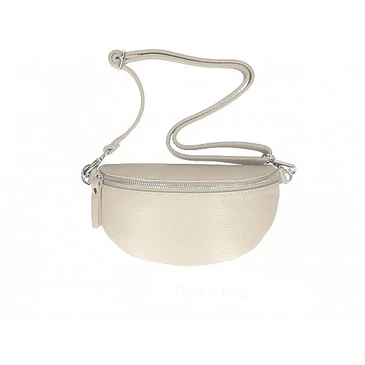 Valódi bőr női övtáska bézs színben TR213 Beige
