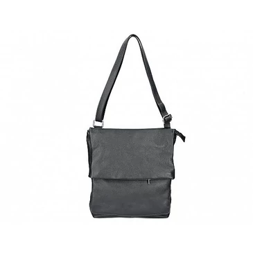 Valódi bőr női válltáska fekete színben TR223 Black