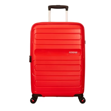 American Tourister Sunside Spinner bővíthető bőrönd 68 cm piros