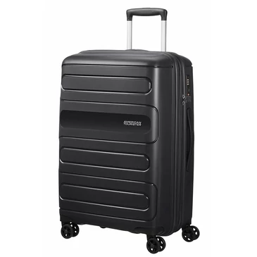 American Tourister Sunside Spinner bővíthető bőrönd 68 cm fekete