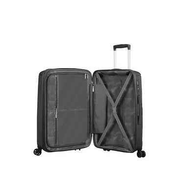 American Tourister Sunside Spinner bővíthető bőrönd 68 cm fekete