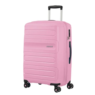 American Tourister Sunside Spinner bővíthető bőrönd 68 cm rózsaszín
