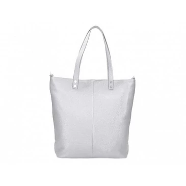 Valódi bőr női táska világosszürke színben S7190 PearlGrey