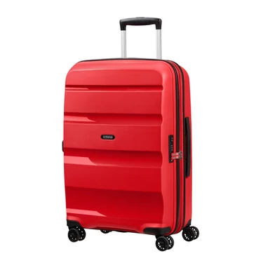 American Tourister Bon Air DLX Spinner Bővíthető Bőrönd 66cm MagmaRed