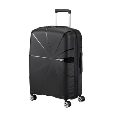American Tourister Starvibe Spinner Bővíthető Bőrönd 67cm Black 3 év garancia