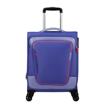American Tourister Pulsonic Spinner Bővíthető Kabinbőrönd 55cm SoftLilac