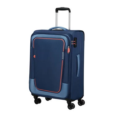 American Tourister Pulsonic Spinner Bőrönd 68cm CombatNavy