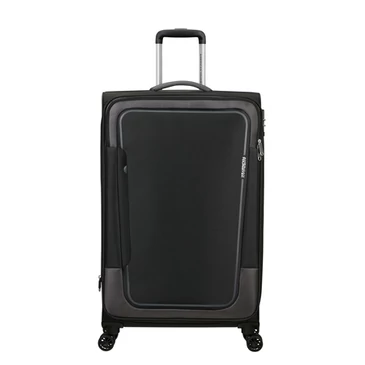 American Tourister Pulsonic Spinner Bőrönd 81cm AsphaltBlack