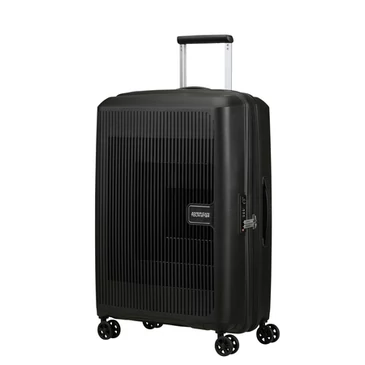 American Tourister Aerostep Spinner Bővíthető Bőrönd 67cm Black 3 év garancia