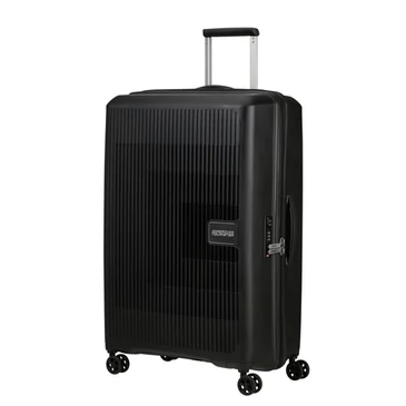 American Tourister Aerostep Spinner Bővíthető Bőrönd 77cm Black 3 év garancia