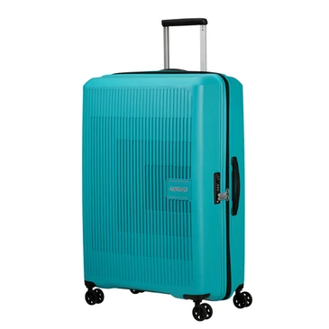 American Tourister Aerostep Spinner Bővíthető Bőrönd 77cm Turquoise 3 év garancia
