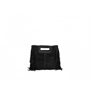 Valódi bőr női válltáska fekete színben TR252 Black