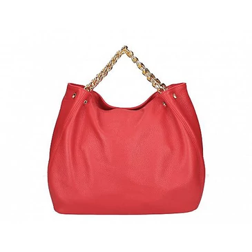 Valódi bőr női láncos táska piros színben S7247 Red