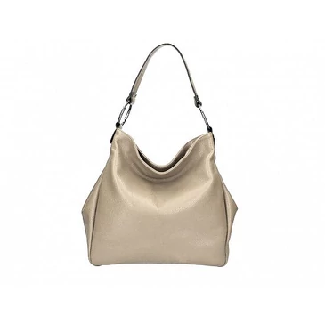 Valódi bőr női válltáska taupe színben S7192 Taupe